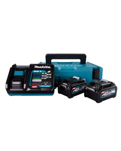 MAKITA, BATTERISETT XGT 2 STK. 4AH + LADER 40V