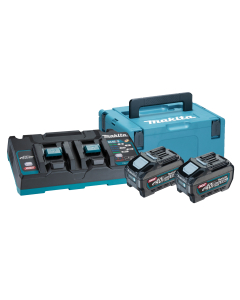 MAKITA, BATTERISETT 40V DOBBEL LADER + 5AH BATTx2